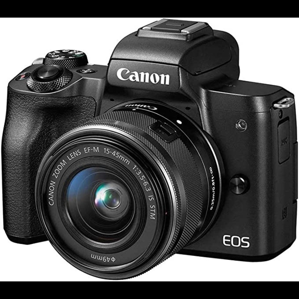 Canon Camera EOS M50 EF-M 15-45mm IS STM Kit Black